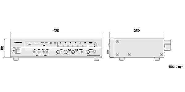 パナソニック 卓上型デジタルアンプ120W