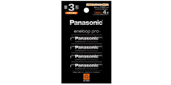 PANASONIC/単3形ニッケル水素電池 エネループ ハイエンドモデル 4本パック