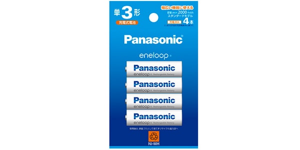 PANASONIC/単3形ニッケル水素電池 エネループ スタンダード 4本パック