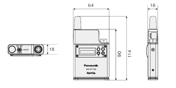 PANASONIC / WX-DT135 Digital wireless microphone画像2