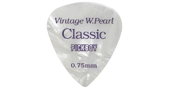 PICKBOY/GP-14 0.75mm VINTAGE CLASSIC WHITE PEARL RAINDROP