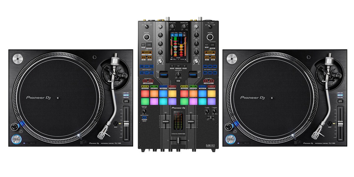 PIONEER/PLX-1000 ＋ DJMS11(限定カラー)DVS環境構築セット