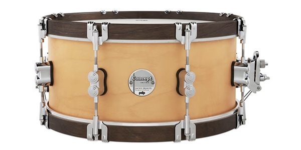 PDP ( ピーディーピー )  / Concept Maple Classic Snare Natural Stain w/Walnut Hoop