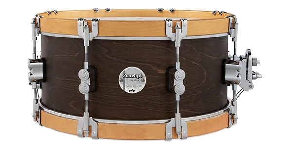 PDP ( ピーディーピー )  / Concept Maple Classic Snare Walnut Stain w/Natural Hoop