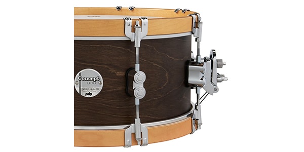 PDP ( ピーディーピー )  / Concept Maple Classic Snare Walnut Stain w/Natural Hoop画像2