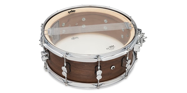 PDP ( ピーディーピー )  / Maple/Walnut LTD Snare, Natural Satin画像5