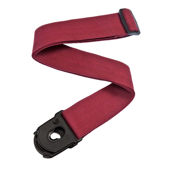 PLANET WAVES/PLANET LOCK GUITAR STRAP, POLYPROPYLENE, RED