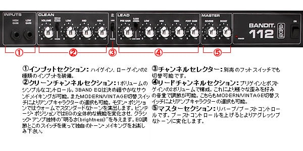 PEAVEY ( ピーヴィー ) BANDIT 112 ギターコンボアンプ 送料無料