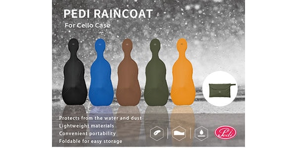 Pedi / Raincoat for Cello Case, Brown, 4/4 Size画像2