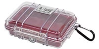 PELICAN / 1020 RED CLEAR 防塵・防水仕様 ハードケース