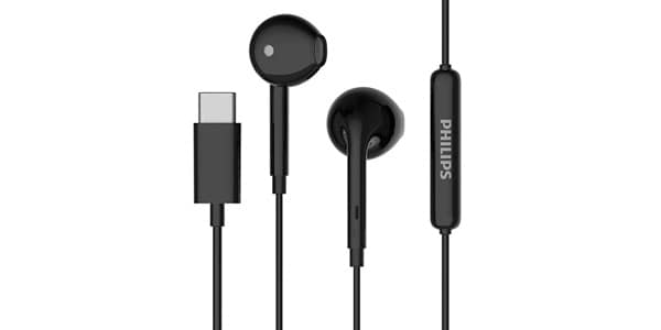 PHILIPS / TAE1018 Black USB-C High Resolution Earphones TAE1018BK/93