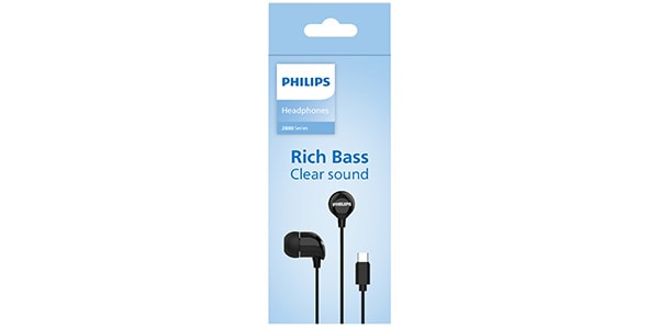 PHILIPS ( フィリップス )  / TAE2146 ブラック USB-C接続 有線イヤホン TAE2146BK/97画像4