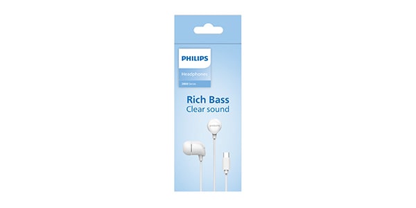 PHILIPS / TAE2146 White USB-C Connection Wired Earphones TAE2146WH/97画像4