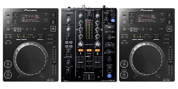 Pioneer DJ ( パイオニア ) CDJ350 + DJM-450ケースセット 送料無料