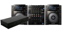 PIONEER CDJ900NXS +  DJM900NXS2ケースセット