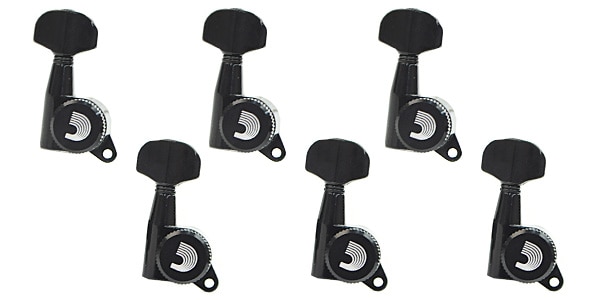 PLANET WAVES/PWAT-6R2 Auto-Trim Tuning Machines, 6 In-Line, Black