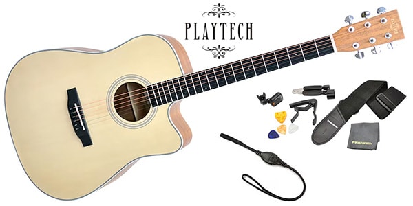 PLAYTECH ( プレイテック )  / AD28C ギター入門セット Natural