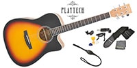 PLAYTECH / AD28C ギター入門セット Sunburst