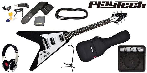 PLAYTECH ( プレイテック ) / FV430 BLACK ギター入門セット 3