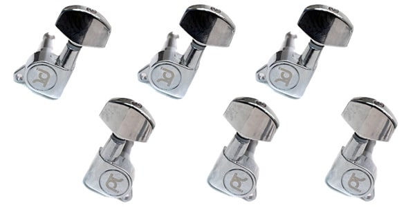 PLAYTECH ( プレイテック )  / GPT121 L3+R3 Chrome ギター用ペグ