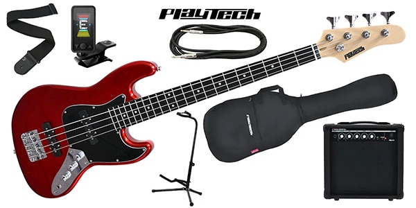 PLAYTECH / JB042 Metallic Red ショートスケールベース 初心者入門セット