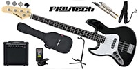 PLAYTECH / JB420LH Black エレキベース 初心者入門セット 左利き用