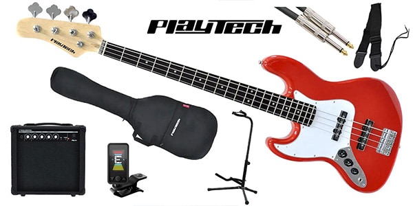 PLAYTECH ( プレイテック ) / JB420LH Red エレキベース 初心者入門セット 左利き用