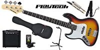 PLAYTECH / JB420LH Sunburst エレキベース 初心者入門セット 左利き用