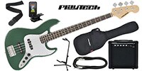 PLAYTECH JB420 Green エレキベース 初心者入門セット