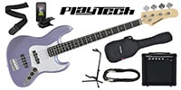 PLAYTECH JB420 Metallic Blue エレキベース 初心者入門セット