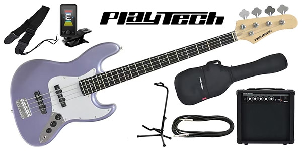 PLAYTECH ( プレイテック ) JB420 Metallic Blue エレキベース 初心者