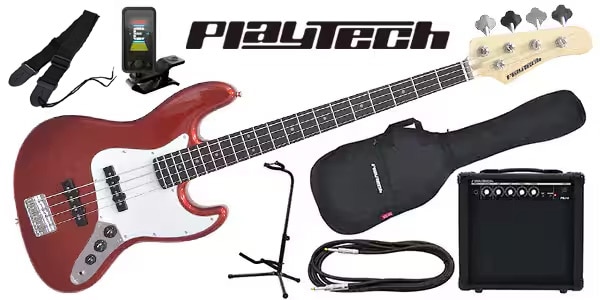 PLAYTECH ( プレイテック ) / JB420 Metallic Red エレキベース 初心者入門セット