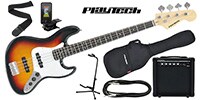 PLAYTECH JB420 Sunburst エレキベース 初心者入門セット