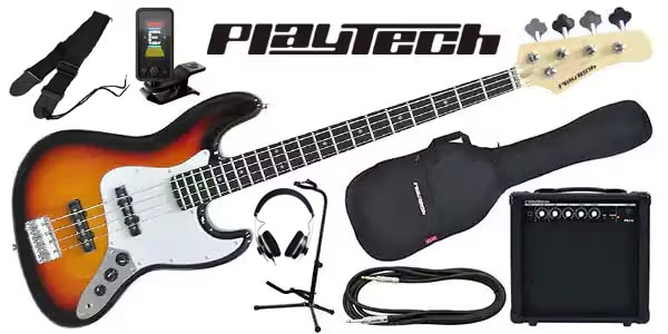 PLAYTECH ( プレイテック ) / JB420 Sunburst エレキベース 初心者セット(ヘッドホン付き)