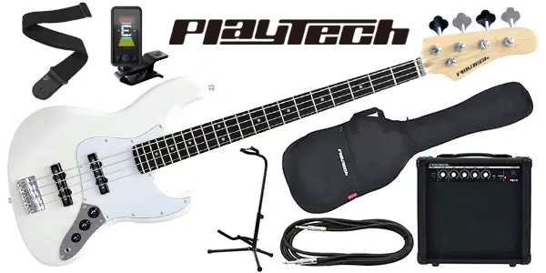 PLAYTECH ( プレイテック )  / JB420 White エレキベース 初心者入門セット