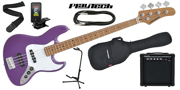 PLAYTECH/JB480 Purple エレキベース 初心者入門セット