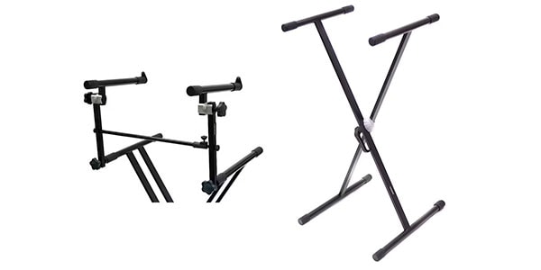 PLAYTECH / KST10X　X型キーボードスタンド2段積みセット