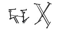 PLAYTECH / KST20X　X型キーボードスタンド2段積みセット