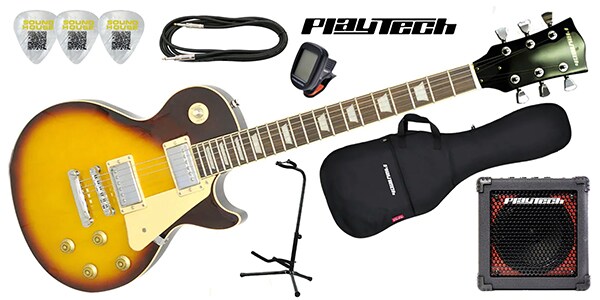 PLAYTECH/LP400ギター入門セット Cherry Sunburst