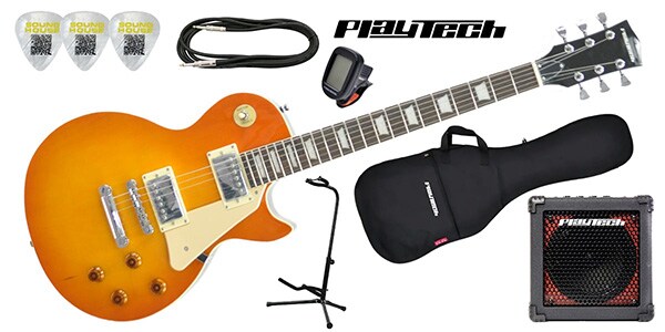 PLAYTECH/LP400ギター入門セット Lemon Burst