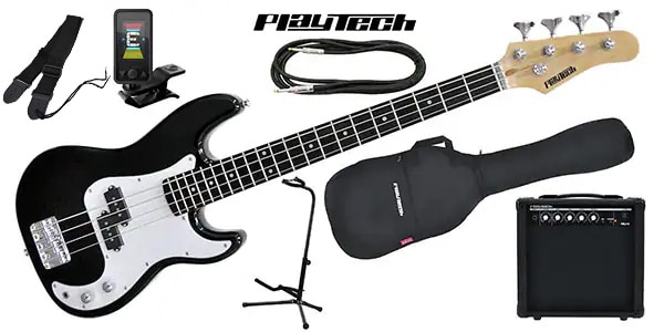 PLAYTECH / PB045 Black Short Scale Bass Beginner's Starter Set