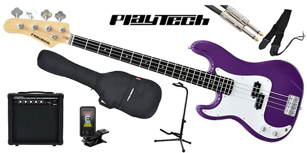 PLAYTECH ( プレイテック ) / PB450LH Purple エレキベース 初心者入門セット 左利き用