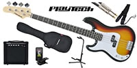 PLAYTECH / PB450LH Sunburst エレキベース 初心者入門セット 左利き用