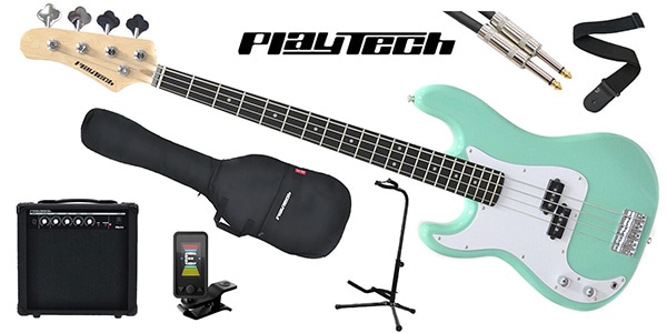 PLAYTECH ( プレイテック )  / PB450LH Sonic Blue エレキベース 初心者入門セット 左利き用