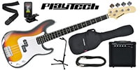 PLAYTECH PB450 Sunburst エレキベース 初心者入門セット