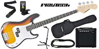 PLAYTECH PB450 Sunburst エレキベース 初心者入門セット