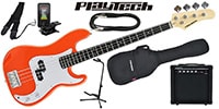 PLAYTECH / PB450 Orange エレキベース 初心者入門セット