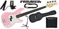PLAYTECH / PB450 Pink エレキベース 初心者入門セット