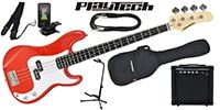 PLAYTECH / PB450 Red エレキベース 初心者入門セット
