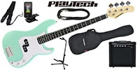 PLAYTECH / PB450 Sonic Blue エレキベース 初心者入門セット